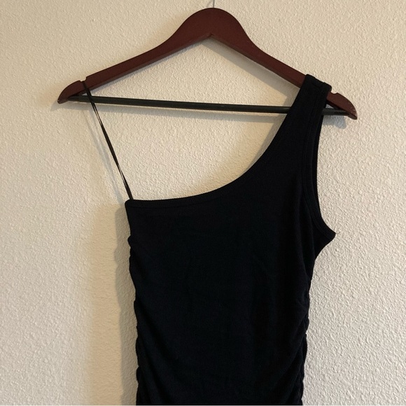 NWT L*Space Alana Black One Shoulder Bodycon Dress | Small - Picture 4 of 9